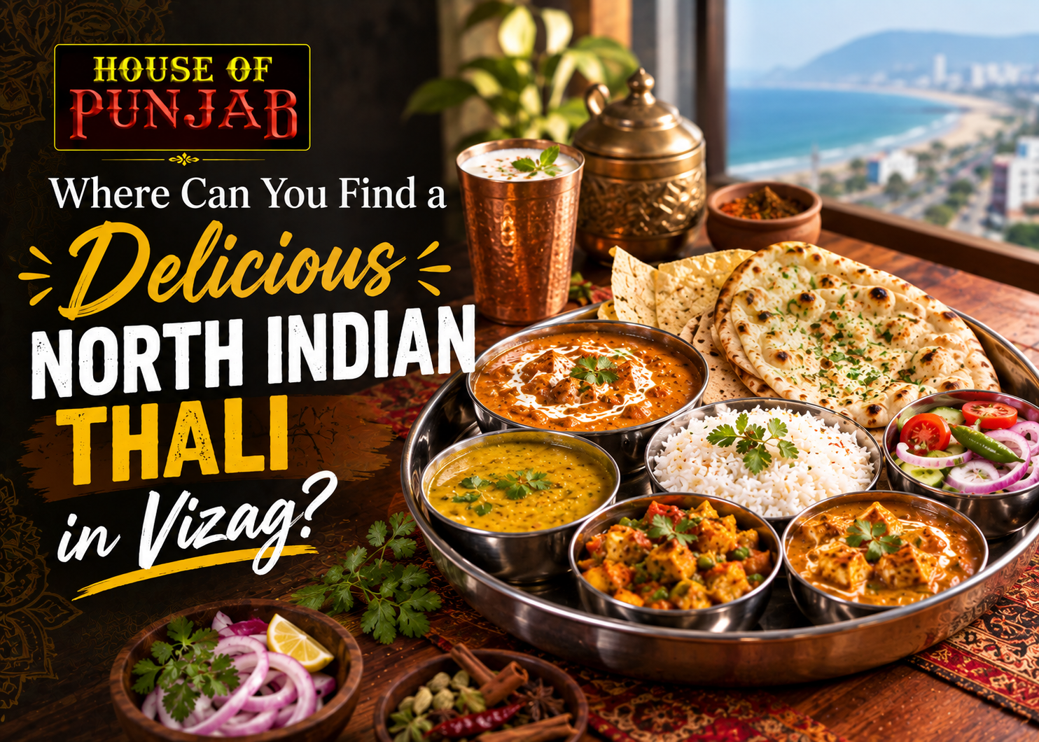 Delicious North Indian Thali in Vizag
